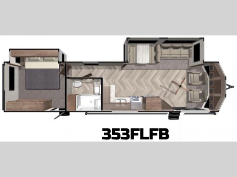 2021 Forest River Salem Villa 353FLFB Floor Plan